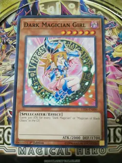 ( DARK MAGICIAN GIRL ) - Common - LED6-EN000 - 1st - NM - Yu-Gi-Oh Magical Hero - Image 1