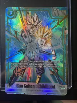 Dragon Ball Fusion World Son Gohan Childhood SCR Alt Art Secret Rare FB01-140 - Image 1