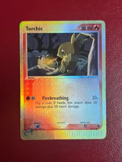 Pokemon EX Dragon Torchic 77/97 Reverse Holo - Common - Vintage - (HP) - Image 1