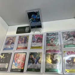 English One Piece Foil/Leader/Don Cards Estate Sale Lot 12pc - Image 1