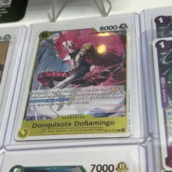 English One Piece Foil/Leader/Don Cards Estate Sale Lot 12pc - Image 5