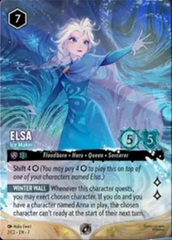 Disney Lorcana Elsa - Ice Maker non-foil Promo DLC Challenge 6/C2 EN 7 - Image 1