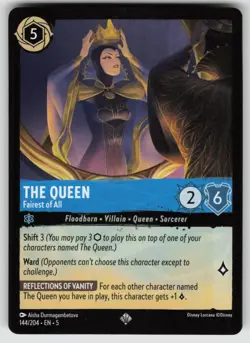 The Queen - Fairest of All Super Rare Shimmering Skies 144/204 Disney Lorcana - Image 1