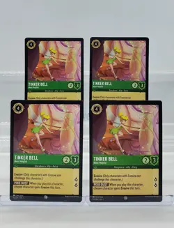 Disney Lorcana Tinker Bell - Most Helpful 93/204 First Chapter C 4 Cards Set - Image 1