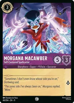 DISNEY LORCANA TCG Winterspell Morgana Macawber Self-Centered Spellcaster 40/204 - Image 1