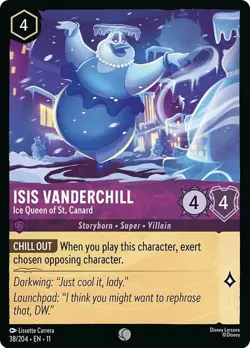 Disney Lorcana TCG - Winterspell Isis Vanderchill Ice Queen of St. Canard 38/204 - Image 1