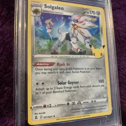 PSA 8 SOLGALEO #021 - Celebrations 2021 Pokemon Card near Mint Platinum Grade - Image 2