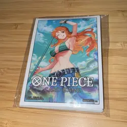 One Piece Card Game Promo Nami Sleeve Card protection 10 Sleeves Standard Size - Image 1