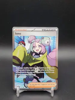 Iono SVP 124 Black Star Promo Full Art Trainer NM Pokemon Card - Image 1