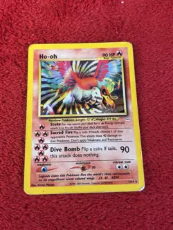Ho-oh 07/64 Neo Revelation Holo Wotc Pokemon Card Played - Image 1