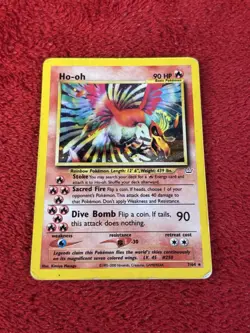 Ho-oh 07/64 Neo Revelation Holo Wotc Pokemon Card Played - Image 5