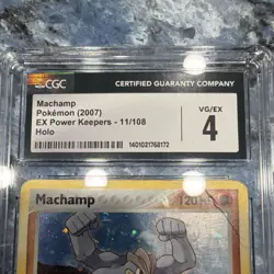 Pokemon Machamp EX Power Keepers 11/108 Holo Rare 2007 CGC 4 Basic Card - Image 4