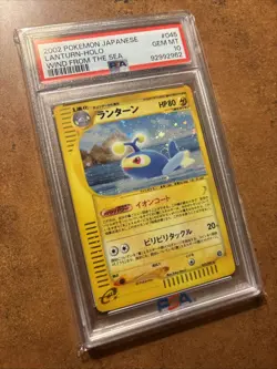 PSA 10 Lanturn Wind From the Sea Japanese Holo Rare #045 Pokemon Card - Image 2