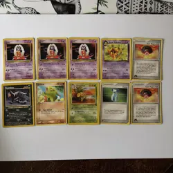 Vintage Pokemon cards bundle job lot 155 in total - Image 2