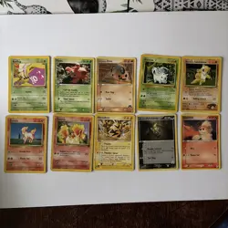 Vintage Pokemon cards bundle job lot 155 in total - Image 5