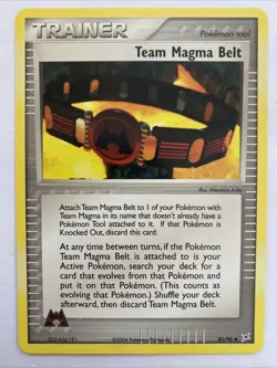 Team Magma Belt 81/95 Trainer - Team Magma vs Team Aqua Set - Pokemon Card - NM - Image 1