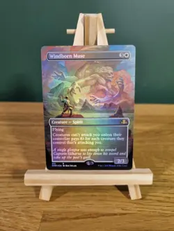 MTG Windborn Muse 415 Dominaria Remastered [DMR] Rare Borderless Foil - Image 1