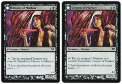 Chosen of Markov - Markov's Servant x2 2x 2012 Dark Ascension FOIL MTG NM AZ1 - Image 1