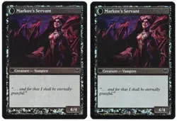 Chosen of Markov - Markov's Servant x2 2x 2012 Dark Ascension FOIL MTG NM AZ1 - Image 2