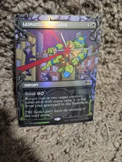 Leonardo's Technique (Showcase) #224 (Foil) (NM) TMT Magic MTG - Image 1