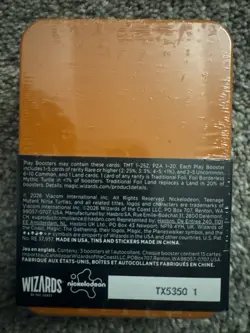 MTG TMNT Michelangelo Tin 3 Play Boosters Ninja Turtles Magic Gathering Sealed - Image 2