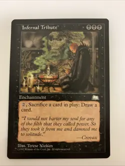 MTG NM Infernal Tribute Weatherlight Free Shipping In The US With Tracking - Image 1