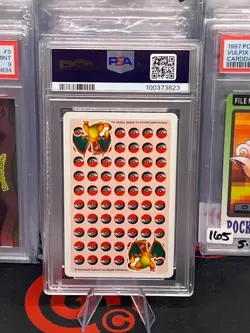 PSA 9 Charmander 1998 Pokemon Stadium Poker Playing Card Red Back POP 18 - Image 2