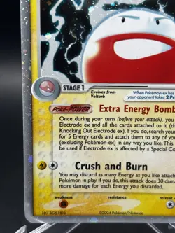 2004 Pokemon Electrode ex Fire Red & Leaf Green 107/112 Holo Rare Vintage - Image 3