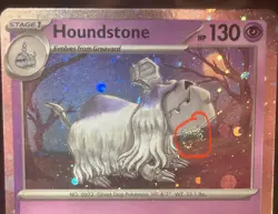 Houndstone SVP042 Cosmos Holo Rare Swirl Black Star Promo Pokemon TCG NM - Image 1
