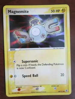 MAGNEMITE HOLO POKEMON CARD 68/112 FIRE RED LEAF GREEN NEVER PLAYED NM M COND - Image 1