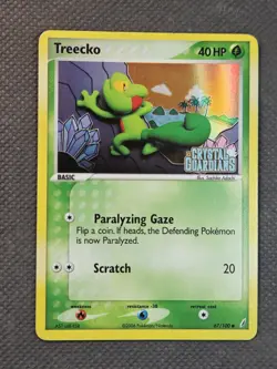 2006 Pokemon EX Crystal Guardians | Treecko Reverse Holo Stamped 67/100 TCG - Image 1