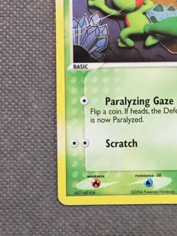 2006 Pokemon EX Crystal Guardians | Treecko Reverse Holo Stamped 67/100 TCG - Image 5