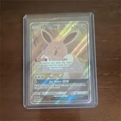 Pokemon TCG Eevee GX Full Art Ultra Rare Promo Holo SM233 Card 160 HP Beast - Image 1