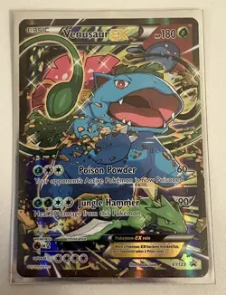 Pokemon TCG Venusaur EX XY123 Black Star Promo Full Art Holo Card - Image 1