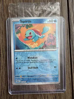 Squirtle 151 - 007/165 Scarlet & Violet Pokemon Center Stamped Promo/ Sealed - Image 1