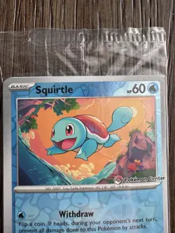 Squirtle 151 - 007/165 Scarlet & Violet Pokemon Center Stamped Promo/ Sealed - Image 2