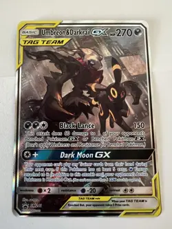 Pokemon TCG Umbreon & Darkrai GX SM241 Tag Team NM/Mint Condition - Image 1