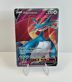 Pokemon TCG Salamence V Darkness Ablaze 185/189 Holo Full Art Ultra Rare - Image 1