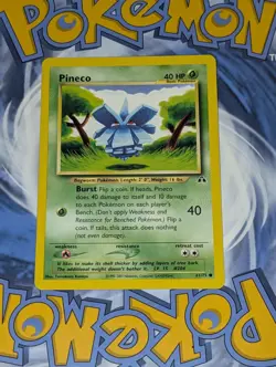 Pineco 61/75 & Unown (O) 69/75 Neo Discovery Unlimited Pokemon Tcg Lp - Image 2