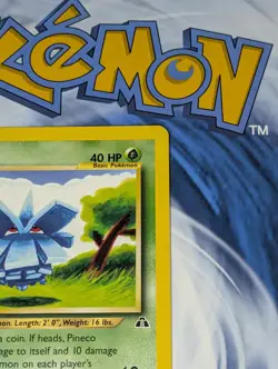 Pineco 61/75 & Unown (O) 69/75 Neo Discovery Unlimited Pokemon Tcg Lp - Image 3