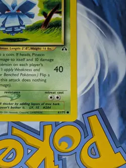 Pineco 61/75 & Unown (O) 69/75 Neo Discovery Unlimited Pokemon Tcg Lp - Image 4