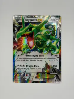 POKEMON TCG - RAYQUAZA EX (75/108) ULTRA RARE - ROARING SKIES - NM - Image 1