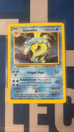 Pokemon Gyarados TCG 6/102 Holo Unlimited Rare Base Set WOTC LP - Image 1
