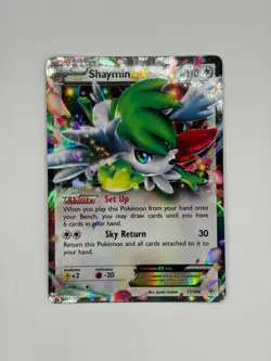 POKEMON TCG - SHAYMIN EX (77/108) ULTRA RARE - ROARING SKIES - LP - Image 1