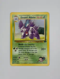 POKEMON TCG - GIVANNI’S NIDORINO (45/132) COMMON - GYM CHALLENGE - NM - Image 1