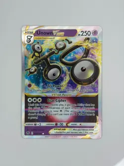 POKEMON TCG - UNOWN VSTAR (066/195) ULTRA RARE - SILVER TEMPEST - NM+ - Image 1