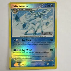 Pokemon Glaceon 20/100 - PLATINUM - Majestic Dawn Rare Reverse Holo - 2008 - Image 1
