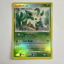 Pokemon Leafeon 24/100 Majestic Dawn Rare Reverse Holo Stage 1 90 HP 2008 - Image 1
