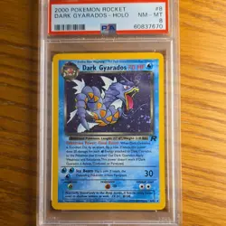 Pokemon TCG Dark Gyarados Holo Rare Team Rocket Unlimited 8/82 2000 PSA 8 - Image 1