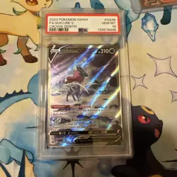 Pokemon TCG Suicune V Full Art Holo GG38/GG70 Crown Zenith PSA 10 English - Image 2